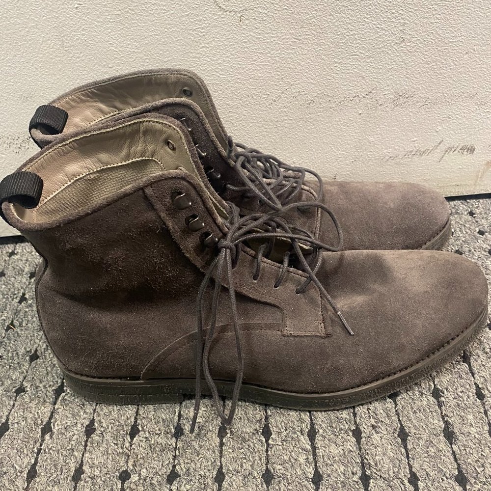All Saints Brown/Grey Suede Boots